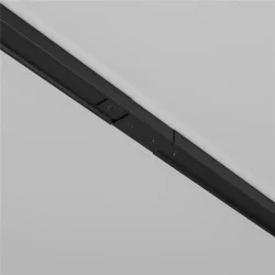 Прямой коннектор питания с вводом питания Unity черный (Черный)