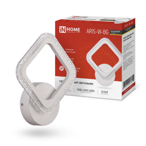 Светильник светодиодный ELEGANT ARIS-W-BG 15Вт 230В 3000-6500K 1200Лм STEP COLOR белый IN HOME - Фото