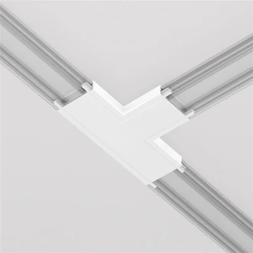 Коннектор питания T-образный Radity белый (Белый) - фото 7