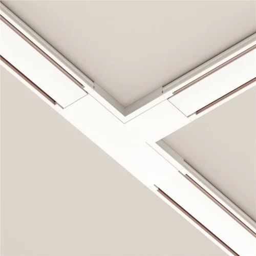 Коннектор питания T-образный Radity белый (Белый) - фото 2