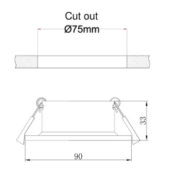 Встраиваемый светильник Barret GU10 x 1 (Розовое Золото)