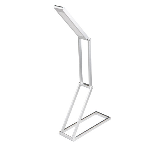 TLD-556 Silver-LED-105Lm-6500K Светильник настольный трансформер, 3W, Встроенный аккумулятор 1000mAh, Механический выключатель, Серебристый - фото 1