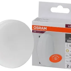 Лампа светодиодная таблетка GX53 LV 6SW/3000K (=50W) 230V | LED Value 2Y GX | - OSRAM