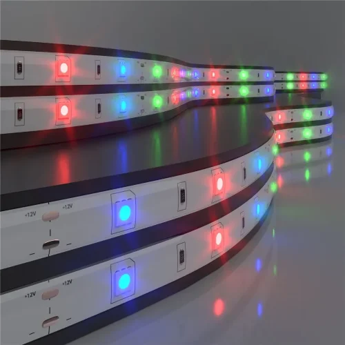 Светодиодная лента Бегущая волна 12 В 7,2 Вт/м 30 Led/м 5050 IP65, RGB, 5 м Лента светодиодная 12V 7,2W 30Led 5050 IP65 бегущая волна, 5м - фото