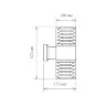 Настенный уличный светильник 1407 Techno cерый IP54 1407 Techno cерый - фото 3