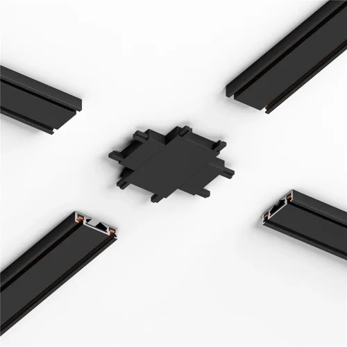 Коннектор для четырёхстороннего соединителя накладного шинопровода Flat Magnetic 85004/00 - фото 7