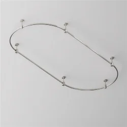 Шинопровод полукруг 800 мм Flarity платина (Платина)