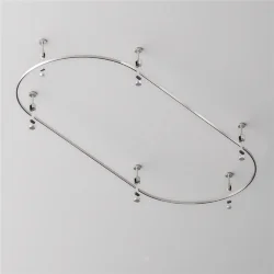 Шинопровод полукруг 800 мм Flarity платина (Платина)