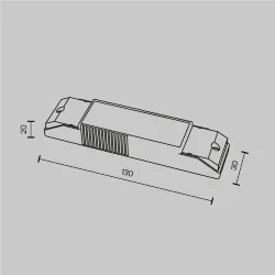 Источник питания DALI CCT(DT8) 5-12W IP20 (Белый) PSL-DL40-3CCT-150-300mA