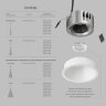 DK2431-WH Встраиваемый светильник SHINE GLOW 15Вт, 3000-4000К, IP20, белый матовый, алюминий. Фото 3