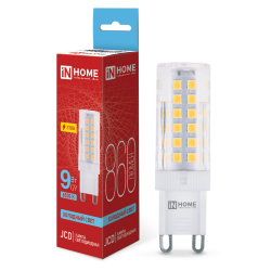 Лампа светодиодная LED-JCD 9Вт 230В G9 6500К 860Лм IN HOME
