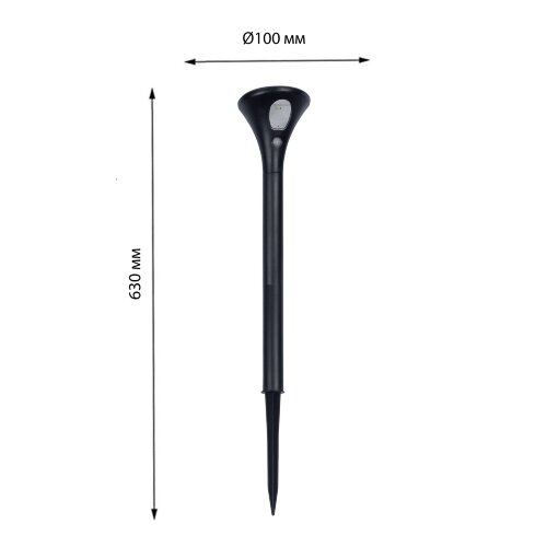 USL-F-169-PT630 SENSOR Садовый светильник на солнечной батарее, с датчиком движения, 1 светодиод, Белый свет, 1x3.7V Li-Ion аккумулятор в-к, IP44, TM Uniel - фото 13