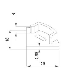 Заглушка для LC-LPU-1717 с отверстием