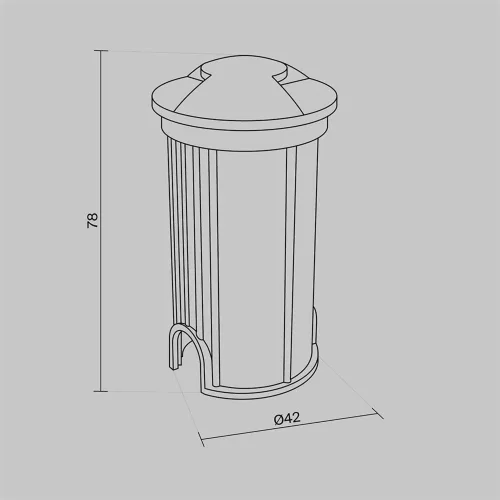 Встраиваемый светильник Flash 3000K 1Вт IP 67 (Серебро) - фото 10
