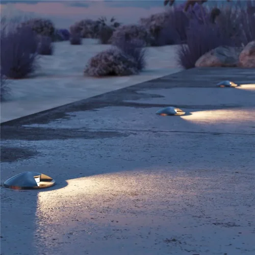 Встраиваемый светильник Flash 3000K 1Вт IP 67 (Серебро) - фото 2