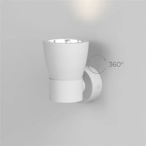 Настенный светильник MRL 1027 белый/серебро - фото 2