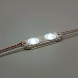 Модуль светодиодный ELF 2SMD диод 2835, с линзой, 160гр.,12В, IP 65, STD, холодный белый