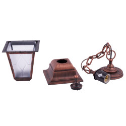 UUL-A01H 60W-E27 IP44 COPPER Светильник уличный, под лампу Е27, Архитектурный подвесной, Цвет корпуса медный, TM Uniel