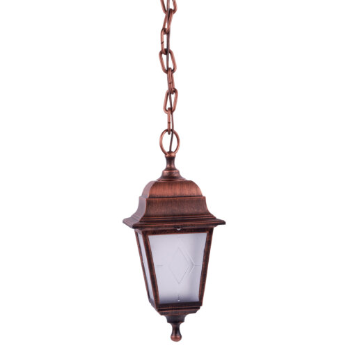 UUL-A01H 60W-E27 IP44 COPPER Светильник уличный, под лампу Е27, Архитектурный подвесной, Цвет корпуса медный, TM Uniel - фото 5