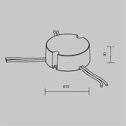 Источник тока DALI NFC DT6 36Вт 600-1200А (Белый) 721032