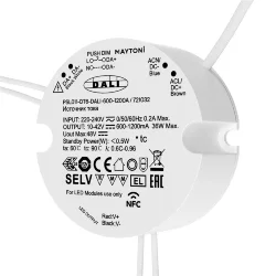 Источник тока DALI NFC DT6 36Вт 600-1200А (Белый) 721032