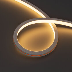 Светодиодная лента герметичная MOONLIGHT-TOP-X320-13x12mm 24V Warm3000 (5 W/m, IP67, sauna, 5m, wire x1) (Arlight, Вывод вниз, 3 года)