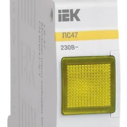 Лампа сигнальная ЛС-47 желт. KARAT IEK MLS10-230-K05