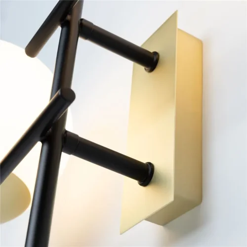 Настенный светильник (бра) Nostalgia E14х2 40Вт (Черный и Золото) - фото 11