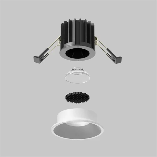 Встраиваемый светильник Round 2700K 7Вт 50° (Белый) - фото 5