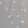Гирлянда Бахрома 3,1 x 0,5 м Белая 220В, 120 LED, Провод Белый Каучук 2,3мм, IP65. Фото 3.