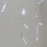 Гирлянда Бахрома 3,1 x 0,5 м Белая 220В, 120 LED, Провод Белый Каучук 2,3мм, IP65. Фото 4.
