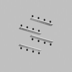 Комплект прямых соединителей трека SLOTT, алюминий, Denkirs TR2018-AL