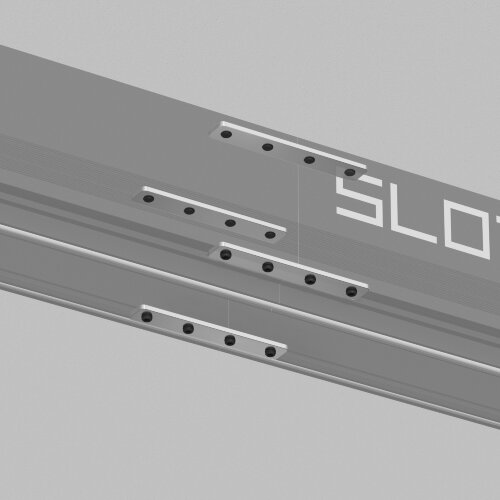 TR2018-AL Комплект прямых соединителей трека SLOTT, алюминий. Фото 2