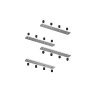 TR2018-AL Комплект прямых соединителей трека SLOTT, алюминий. Фото 3