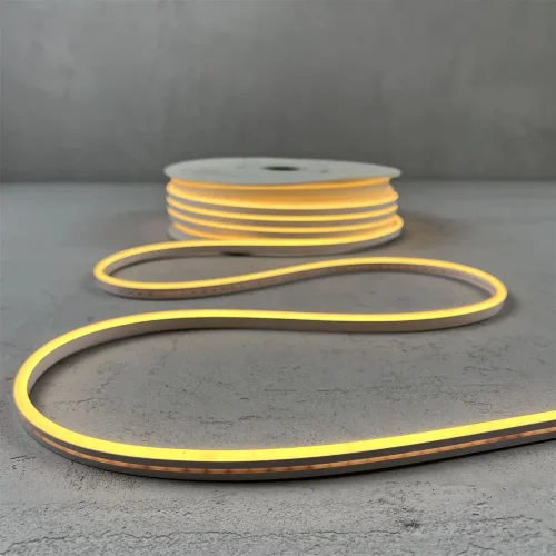 Односторонний Гибкий Неон 6х12мм Тепло-Белый 12В, IP65. Фото 4.