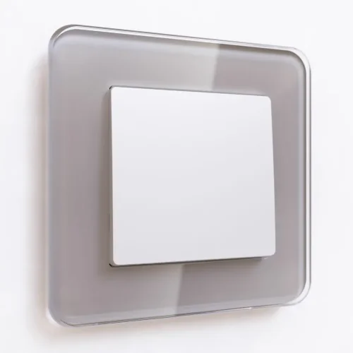 Выключатель одноклавишный проходной (белый матовый) W1112061 - фото 3