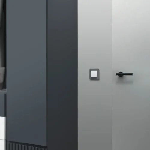 Выключатель одноклавишный проходной (белый матовый) W1112061 - фото 6