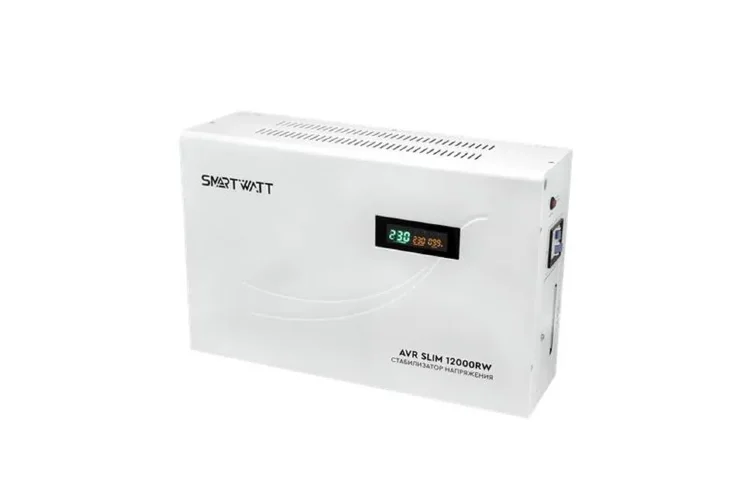 Стабилизатор напряжения настенный SMARTWATT AVR SLIM 12000RW 4512020310008 - фото
