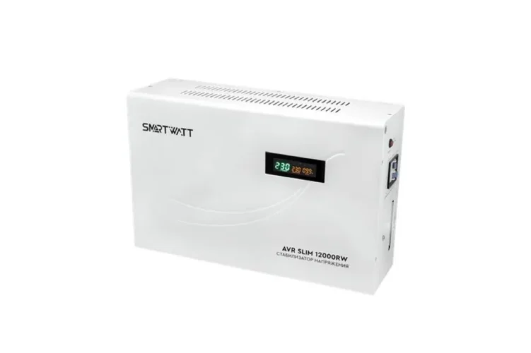 Стабилизатор напряжения настенный SMARTWATT AVR SLIM 12000RW 4512020310008 - фото