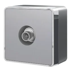 ТВ-розетка оконечная Gallant серебряный W5083006