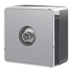 ТВ-розетка оконечная Gallant серебряный W5083006