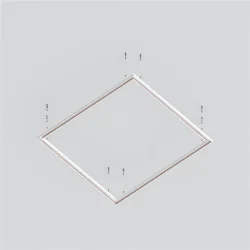 Шинопровод 2м Exility низкопрофильный подвесной круглый (Белый) TRXM034-R-412W
