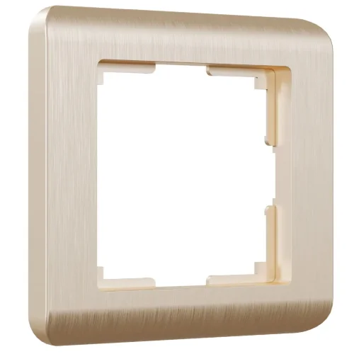 Рамка из поликарбоната на 1 пост Stream шампань W0012111 - фото