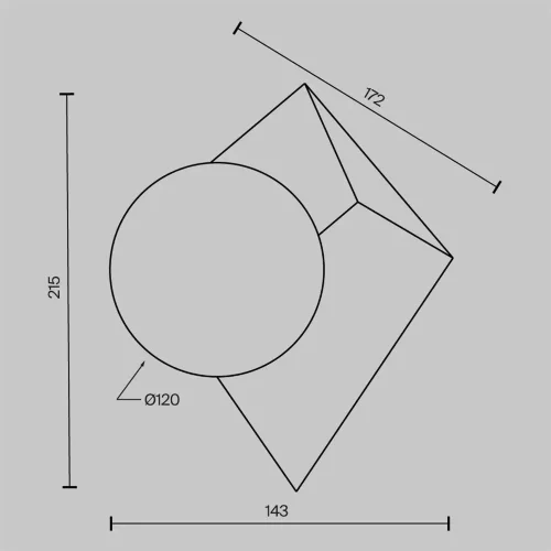 Настенный светильник (бра) Cubeo G9х1 (Черный) - фото 2