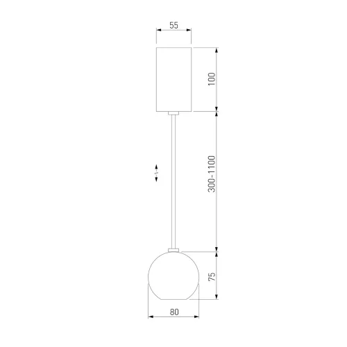 Подвесной светодиодный светильник 50215/1 LED хром - фото 4