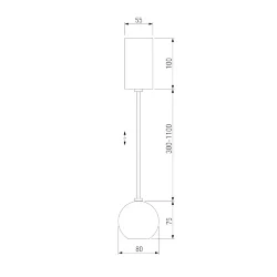 Подвесной светодиодный светильник 50215/1 LED хром (055675)