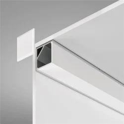 Алюминиевый профиль накладной угловой 16×16 (Серебро, 2 м), ALM009S-2M (Серебро)