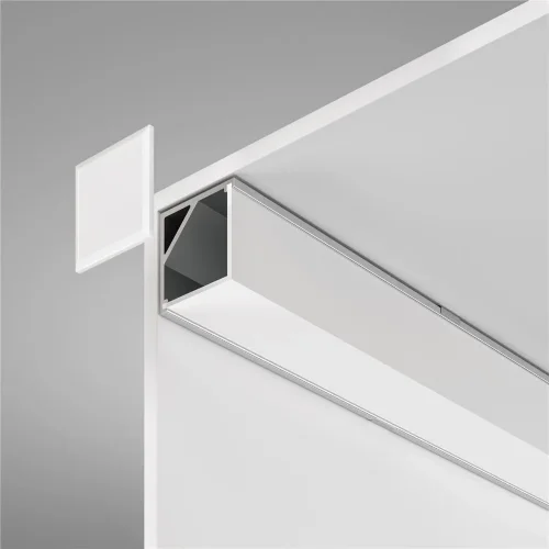 Алюминиевый профиль накладной угловой 16×16 (Серебро, 2 м), ALM009S-2M (Серебро) - фото