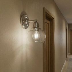 LED-G45-11W-4000K-E27-CL PLS02WH Лампа светодиодная, Форма шар, прозрачная, Серия Sky, Белый свет 4000К.