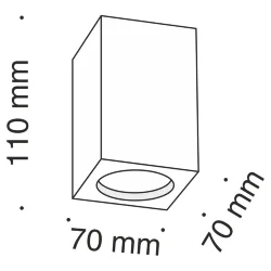 Потолочный светильник Conik gyps 1x30Вт GU10 (Белый)
